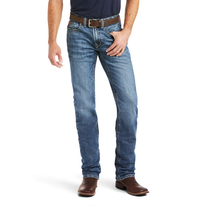 Ariat Jeans Herren - M1 Vintage Corwin Stackable Straight Leg Blau ( UJIMV-0412 )